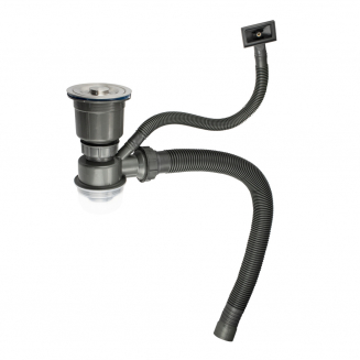 Сифон для раковины FABIA PROFI 8733 3*1/2 шланг и со сьёмной корзинкой для мусора