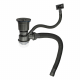 Сифон для раковины FABIA PROFI 8734 3*1/2 шланг и со съёмной корзинкой для мусора ГРАФИТ