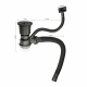Сифон для раковины FABIA PROFI 8734 3*1/2 шланг и со съёмной корзинкой для мусора ГРАФИТ