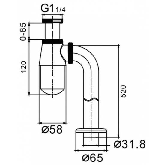 Сифон для раковины FRAP F81