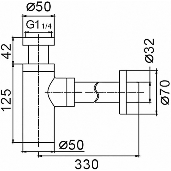 Сифон для раковины FRAP F82