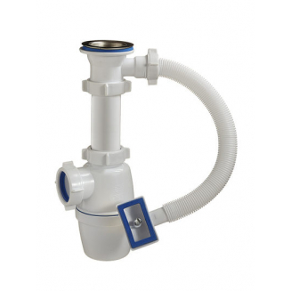 Сифон для раковины ОРИО  1 1/2"х40 мм с переливом А-4004