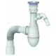 Сифон для раковины UNICORN A320V  1 1/2"*40 с носиком, с гофрой 40*40*50 
