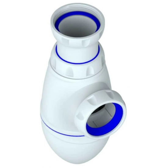 Сифон для раковины UNICORN A320V  1 1/2"*40 с носиком, с гофрой 40*40*50 