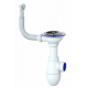 Сифон для раковины UNICORN B411P  3 1/2"*40 с круглым переливом