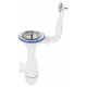 Сифон для раковины UNICORN B411P  3 1/2"*40 с круглым переливом