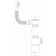 Сифон для раковины UNICORN B421  1 1/2"*40 с круглым переливом 