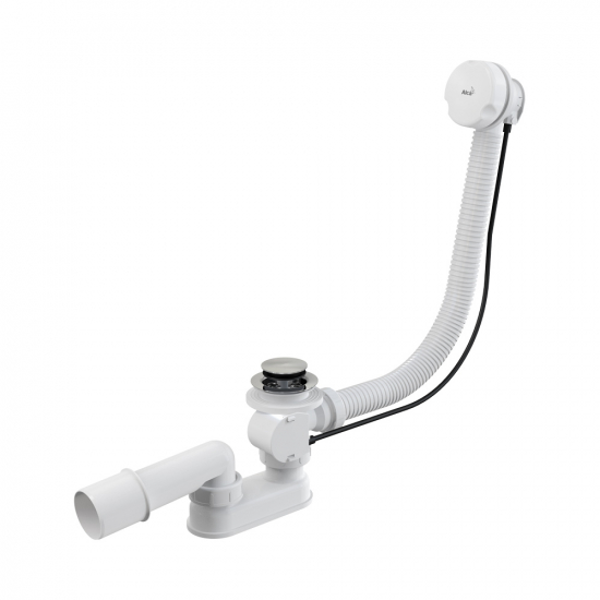 Сифон для ванны автомат ALCA PLAST  A51B белый пластик / металл