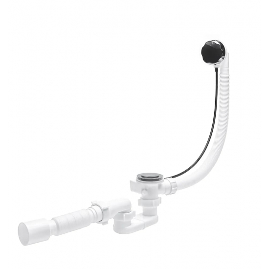 Сифон для ванны полуавтомат АНИ-ПЛАСТ 1 1/2"*40*50  ЕM601 ручка металл
