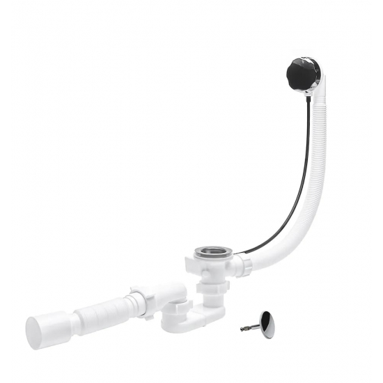 Сифон для ванны полуавтомат АНИ-ПЛАСТ 1 1/2"*40*50  ЕM601 ручка металл