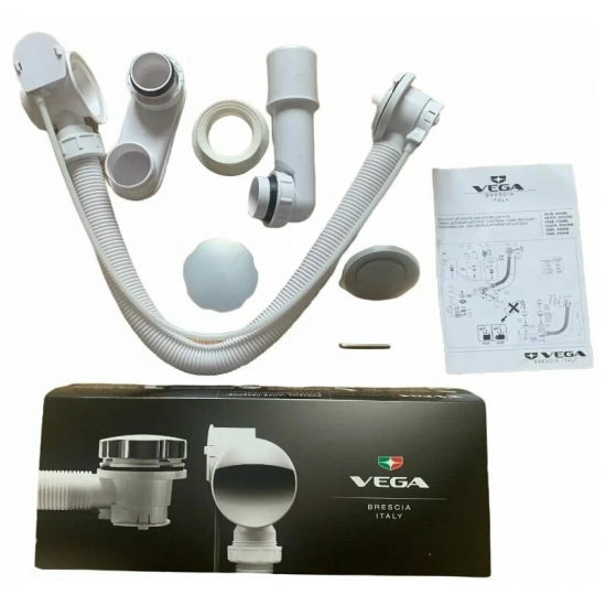Сифон для ванны полуавтомат VEGA V55K 60 см хром