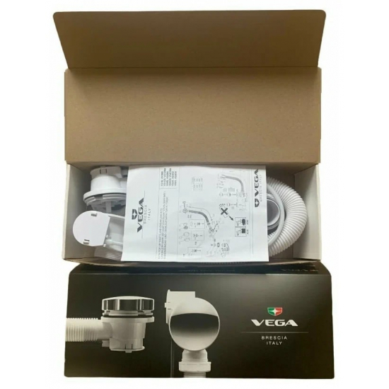 Сифон для ванны полуавтомат VEGA V55K 60 см хром