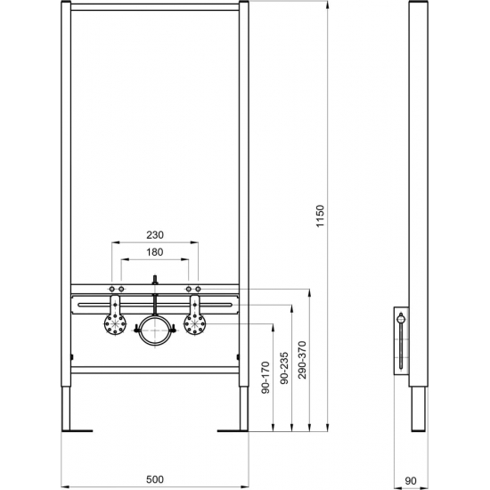 Система инсталляции для биде AQUATEK Standart 50 INSB-0000001 