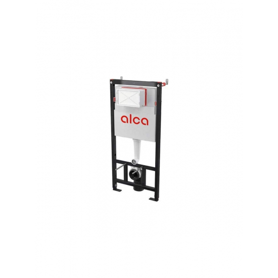 Система инсталляции для унитазов ALCA PLAST AM101/1120-3:1 RU M70-0001 кнопка смыва белая