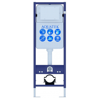 Система инсталляции для унитазов AQUATEK Standart 37 INS-0000017 со звукоизоляционной плитой