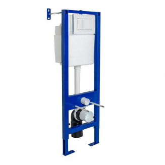 Система инсталляции для унитазов BERGES Atom 410 + клавиша белая