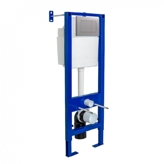 Система инсталляции для унитазов BERGES Atom 410 + клавиша хром матовая