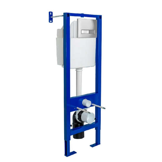 Система инсталляции для унитазов BERGES Atom Line 410 + клавиша хром