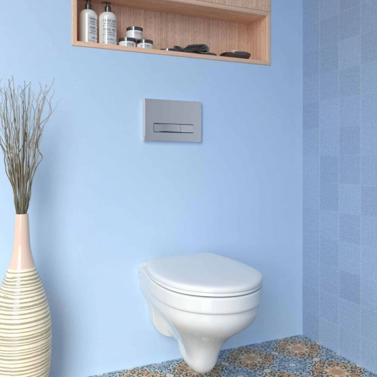 Система инсталляции для унитазов BERGES Atom Line 410 + клавиша хром