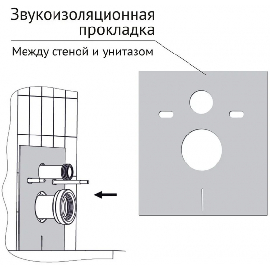 Система инсталляции для унитазов BERGES Atom Line 410 + клавиша никель матовый