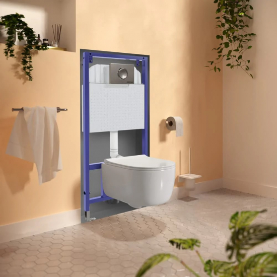 Система инсталляции для унитазов BERGES Novum 040000 без кнопки смыва