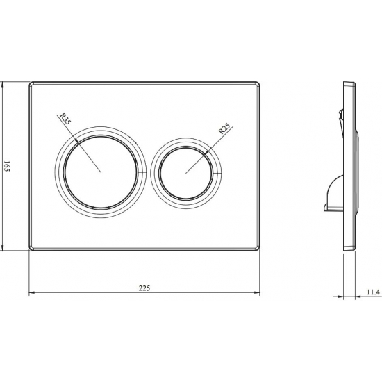 Система инсталляции для унитазов BERGES Novum 040265 + клавиша чёрная
