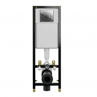 Система инсталляции для унитазов CERSANIT BLACK с кнопкой LEON