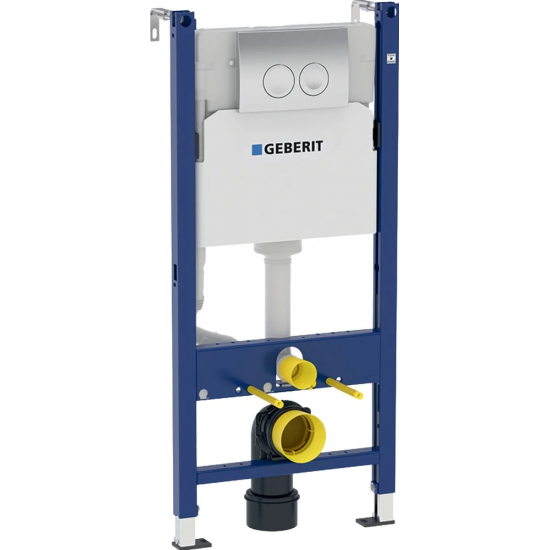 Система инсталляции для унитазов GEBERIT Duofix Delta 458.124.21.1 3 в 1 с кнопкой смыва, хром