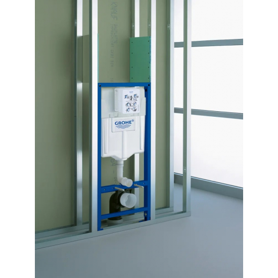 Система инсталляции для унитазов GROHE 38813001 Rapid SL 4 в 1 с круглой кнопкой смыва