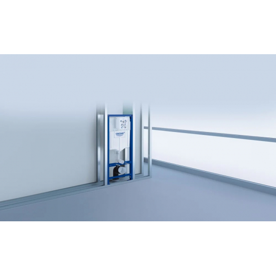 Система инсталляции для унитазов GROHE 38813001 Rapid SL 4 в 1 с круглой кнопкой смыва