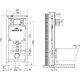 Система инсталляции для унитазов OLI 80 с кнопкой смыва Slim хром