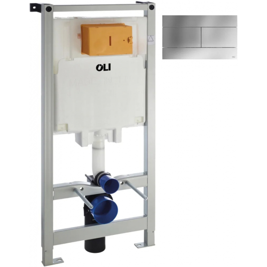 Система инсталляции для унитазов OLI 80 с кнопкой смыва Slim хром
