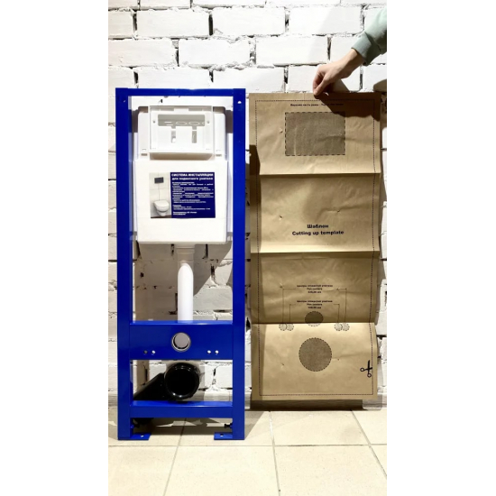 Система инсталляции для унитазов УКЛАД СИ 01.04.54.00.1 с кнопкой хром