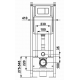 Система инсталляции для унитазов УКЛАД СИ 01.04.54.00.1 с кнопкой хром