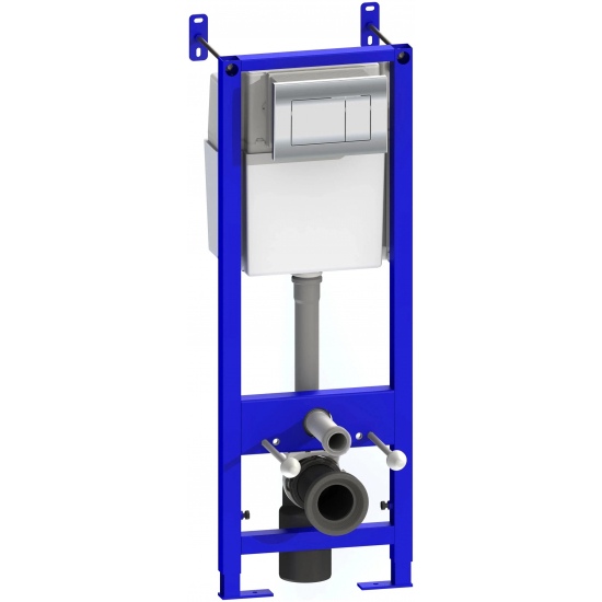 Система инсталляции для унитазов УКЛАД СИ 01.04.54.00.1 с кнопкой хром