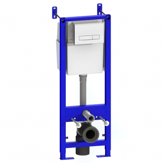 Система инсталляции для унитазов УКЛАД СИ 01.04.54.10.0 с белой кнопкой
