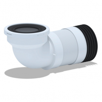 Слив для унитаза АНИ-ПЛАСТ K719R 280/550 угол 90°, гибкий