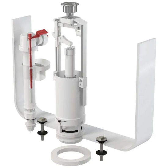 Сливной механизм ALCA PLAST SA2000S 1/2" CHROM хром нижняя подводка