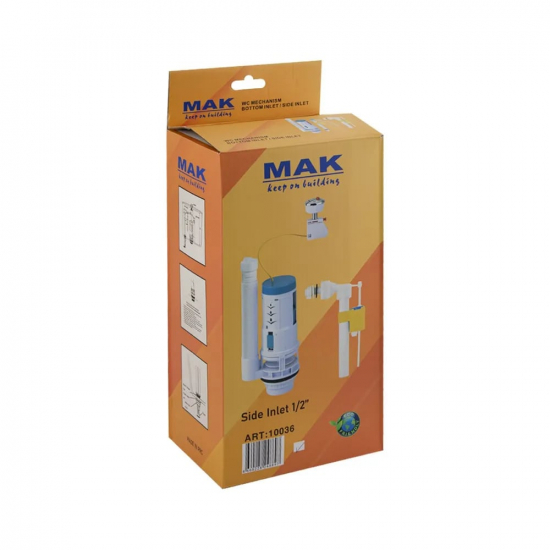 Сливной механизм МАК 10037 нижняя подводка 2-х кнопочный, пневматический