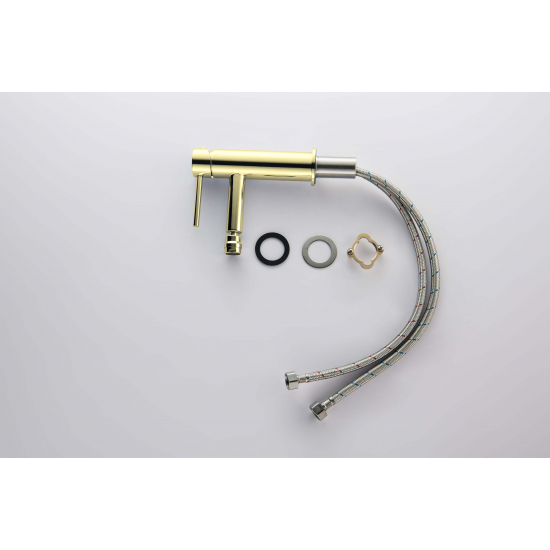 Смеситель для биде AQUATEK Европа AQ1318BG золото шлифованное