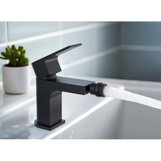 Смеситель для биде AQUATEK Лира AQ1418MB матовый чёрный