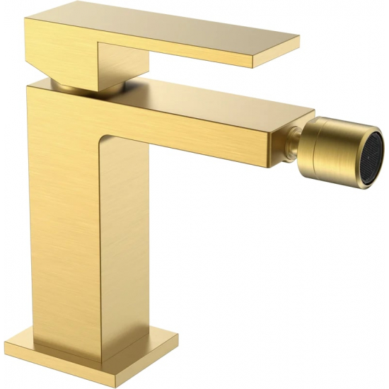 Смеситель для биде BOHEME Qubic 476-MG золото матовое