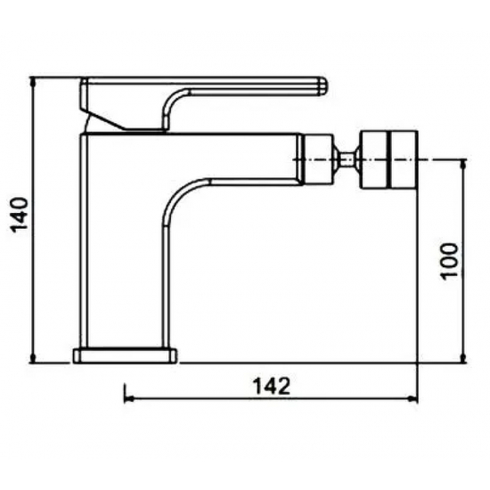 Смеситель для биде GAPPO G5017-6 чёрный