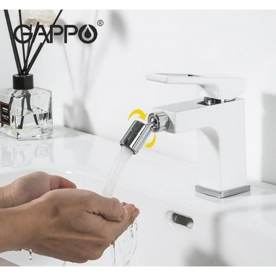 Смеситель для биде GAPPO G5017-8 белый хром