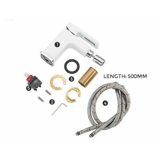 Смеситель для биде GAPPO G5017-8 белый хром