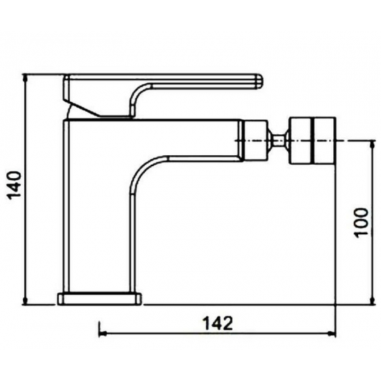Смеситель для биде GAPPO G5017-8 белый хром