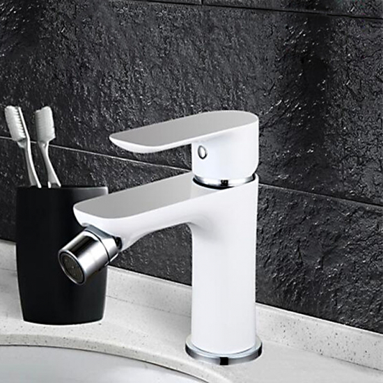 Смеситель для биде Gappo G5048 белый хром