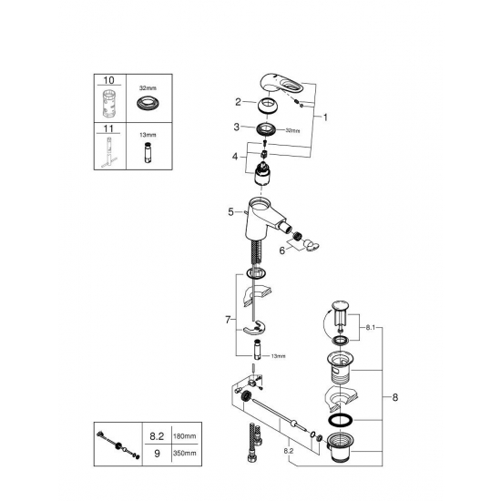 Смеситель для биде GROHE Eurostyle New 33565003