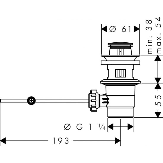 Смеситель для биде HANSGROHE Vernis Shape 71211670 чёрный