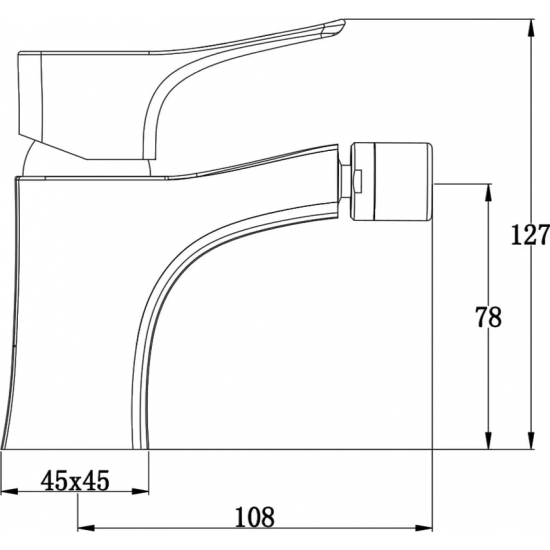Смеситель для биде KAISER Clever 76088